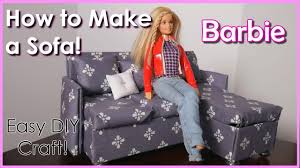 Diy barbie tufted bed made from a cereal box and cardboardsfollow us on facebook and instagram: How To Make A Barbie Sofa Easy Kids Craft