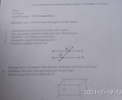 Adapun salah satu soal yang diberikan yaitu tentang menggambar garis sejajar, berpotongan, dan berimpit. Contoh Soal Garis Berpotongan Kelas 4 Cara Golden