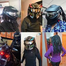 Predator carbon fiber dot approved alien vs predator custom motorcycle helmet. Kuhlen Motorrad Helm Predator Volle Gesicht Schwarz Grun Predator Helme Mit Zopfe Casco Moto Dot Strasse Getriebe Cafe Racer Helm Helmets Aliexpress