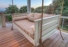 4 foot wood porch swing garden patio hanging bench deck seat cup holder. 12 Best Porch Swings That Go With Any Type Of Home