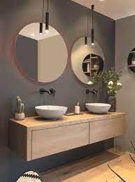 badmeubel met push to open lades oak bathroom furniture modern bathroom design bathroom interior design