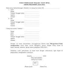 Contoh surat pernyataan persetujuan tugas belajar untuk pegawai atau karyawan. Surat Pernyataan Orang Tua Siswa Belajar Tatap Muka Darisd Com Sumber Informasi Pendidikan Indonesia