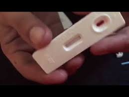 Showing A Positive Result In A Rapid Hiv Test Kit Youtube