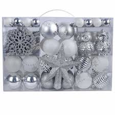 Was macht die vorweihnachtszeit für sie so besonders? Yileey Weihnachtskugeln Weihnachtsdeko Set Weiss Und Silber 108 Stk In 15 Farben Kunststoff Weihnachtsbaumkugeln Box Mit Aufhanger Christbaumkugeln Plastik Bruchsicher Weihnachtsbaumschmuck Mehrweg Weihnachtsdeko