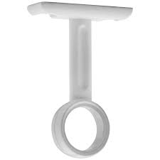 Support Plafond Fixe D18 Mm Ronde Blanc Plafond Barre De Rideau Et Tringle Rideau Plafond