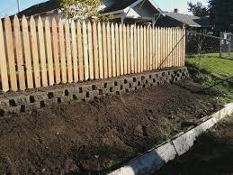 Posts About Fence On Nw Solid Rock Construction Landscaping Fence Backyard Retaining Wall Retaining Wall