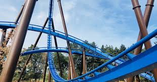 First Drop Of Fenix B M Wing Coaster At Toverland In The Netherlands Read Our Full Review And Watch The Pov Roller Coaster Pov Theme Park