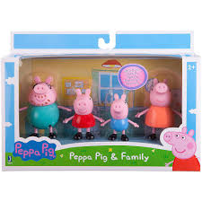 Peppa Pig Family Playset 4pc Party City Peppa Pig Family Peppa Pig Toys Pig Family