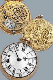 This Exceptionally Rare English Gold Pocket Watch Dates To The 18th Century The Baroque Pair Case Featu Gold Pocket Watch Pocket Watch Antique Antique Watches