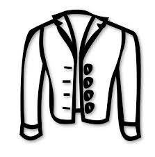 Black And White Coat Clipart Jacket Clipart Coloring Page Free Clip Art Color