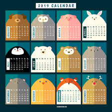 Nice 2019 Calendar With Animals Photos 2019calendars Printablecalendar Planner Deskcalendar Calendar Printables Creative Calendar Calendar 2019 Design