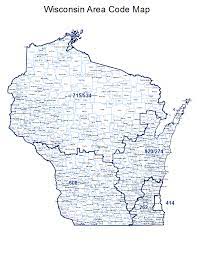 Wisconsin Area Code Map List Of Wisconsin Area Codes - Wikipedia