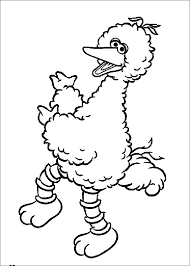 Big bird asks the reader to find certain objects out of several of the same color. Big Bird Coloring Page Prinzewilson Com Bird Coloring Pages Sesame Street Coloring Pages Dance Coloring Pages