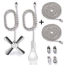 Fan Pull Chain With 35 4 Inches Extension Kinghouse 2 Pcs 13 6 Inches 3 2mm Beaded Ball Fan Pull Chain Set In Fan Pull Chain Ceiling Fan Pull Chain Pull Chain