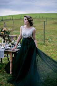 Moody And Modern Farm Wedding Ideas In Halifax Nova Scotia Nontraditional Wedding Dress Black Wedding Dresses White Dress Formal