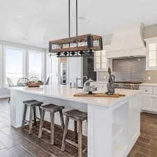 modern farmhouse black 5 light wood