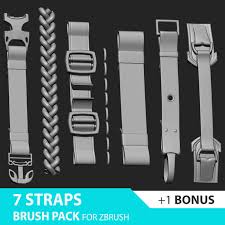 7straps Brush Pack For Zbrush Bonus Alpha Zbrush Zbrush Tutorial Zbrush Models