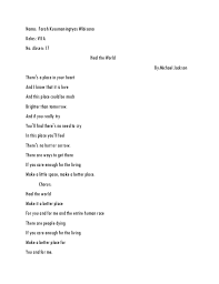 You are not alone michael jackson s abusive childhood and how to. B Inggris Lirik Lagu Heal The World