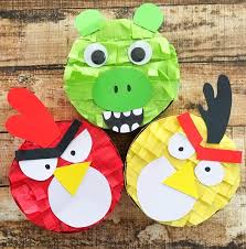 See how to design angry birds birthday decorations setup ideas in pakistan. Angry Birds Party Idea Mini Pinata Party Favors