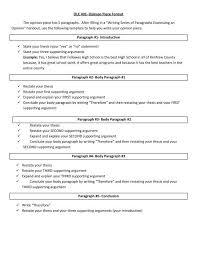 For instance, if you started the initial thesis statement using a prepositional phrase, begin the thesis restatement with the sentence's subject. Opinion Piece Format Pdf