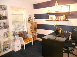 Anchored Style Home Office Nautical Prep Inspirational Stripes Home Office Decor Home Office Inspiration