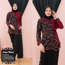 Jual beli model baju batik terbaru 2021, tersedia berbagai pilihan model baju batik harga murah! New Arrival Zeena Blouse Size S Xxl Baju Atasan Wanita Lengan Panjang Atasan Batik Wanita Terbaru Kekinian Atasan Wanita Modern Blouse Batik Wanita Murah Terbaru