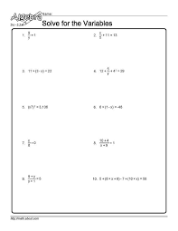 Algebra Algebra Worksheets Writing Inequalities Algebra Equations Worksheets