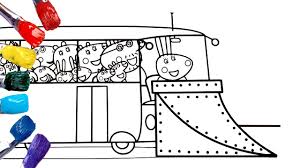 Sun Sea And Snow Peppa Pig Coloring Pages Snow Plow Coloring Book Youtube