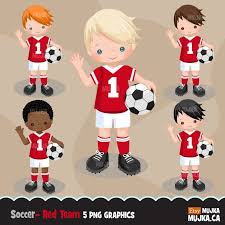 Soccer Clipart Sport Graphics Boys Soccer Player Characters Etsy In 2020 Sports Graphics Soccer Boys Soccer Players