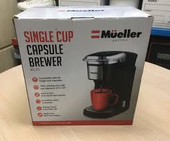 Check spelling or type a new query. Mueller Single Cup Capsule Brewer Coffee Brewer Machine For Single Cup Pods Kc 21 110 Volts Tv Home Appliances Kitchen Appliances Coffee Machines Makers On Carousell