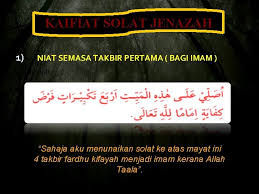 Jenazah perlu diletakkan melintang di hadapan imam. Pd 0257 Ict Dan M Edia Dala M