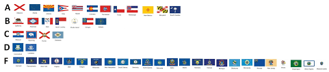 U S State Flag Grading Chart Vexillology