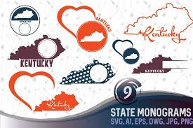Svg can be used for banners, cards, patterns, scrapbooking, party invitations, covers, accessories, birthdays, design and more! Kentucky Monograms Svg Jpg Png Dwg Cdr Eps Ai From Designbundles Net