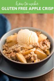 Gluten Free Apple Crisp Recipe That S Dairy Free Made With Oats Almonds Apples Maple S Gluten Free Apple Crisp Gluten Free Recipes Easy Apple Crisp Recipes