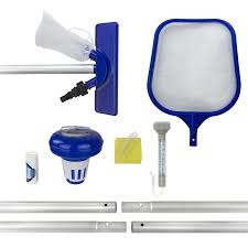 Bestway Pool Swimmingpool 7 Tlg Reinigung Zubehor Set Kescher Thermometer Tester Stabilo Mehr Als Nur Baumarkt