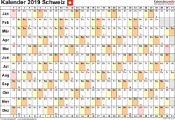 Urlaubsplanung hier online einfach & kostenlos unter beachtung der ferien und feiertage (brückentage) 2019 in der schweiz berechnen und ausdrucken. Kalender 2019 Schweiz Zum Ausdrucken Als Pdf