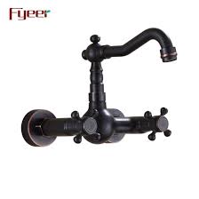 Check spelling or type a new query. Chine Fyeer Monte Sur Un Mur Noir Le Robinet De Cuisine Avec Double Croisillon Acheter Robinet De Cuisine Noir Sur Fr Made In China Com