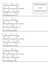 White Christmas In G Chord Chart In 2019 Music Chords