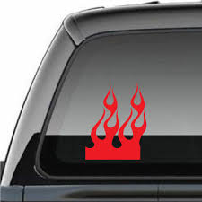 Turn a plain glass surface into an etched glass creation with an etched glass decal, apply inside or outside. Flame Decals