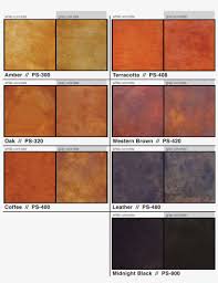 Nowadays acid stain is commonly used for coloring concrete surfaces. Samples Of Ac Concrete Acid Stain Colours Free Transparent Png Download Pngkey