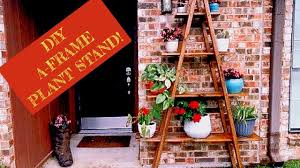 6 tier plant stand swivel outdoor indoor metal stands flower shelf gold garden. Ladder Plant Stand Diy Youtube