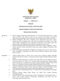 Seperti apa bentuk format evaluasi apbdes? Perdes 03 Tahun 2015 Pades Pdf