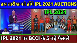 Ipl season 14 opening match likely to be played on 11 april 2021 between here you will get the ipl 2021 schedule, fixture, team, venue, date, time table, pdf download, point table, ranking and winning prediction. Ipl 2021 Auctions Date Auction Format New Rules Bcci Big Updates On Ipl 2021 Mega Auctions Youtube