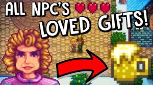 what are the villagers most loved gifts