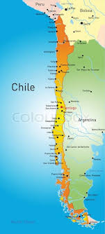 Chile, officially the republic of chile, is a country in western south america.it occupies a long, narrow strip of land between the andes to the east and the pacific ocean to the west. Vector Map Of Chile Country Stock Vector Colourbox