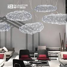 If we think of the ceilings in our homes, so often the first thing that comes to mind is white, bland and boring. we make so much effort with the rest of our home but the ceilings get overlooked. Injuicy Lighting Modern Metal Led Clouds Pendant Hanging Lights Shades Directnine Europe