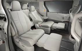 Sliding Second Row Seats With Leg Rest Toyota Sienna Interior Toyota Sienna Roomy Cars