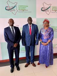 Competition Authority of Kenya على X: "The Authority's DG, Mr. David Kemei,  today hosted Dr. Hillary Wachinga, Managing Director of Kenya Reinsurance  Corporation Ltd. (Kenya Re), during a courtesy call at CAK's