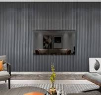 Amazon.com: Art3dwallpanels Slat Wall Paneling, 104'' x 6.3'' Glossy Metal  Finish WPC Soundproof 3D Wall Panels for Interior Wall Decor, 8 Pack Wavy  ...