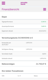 Wir haben unser webtrading für ihr smartphone optimiert. Mobiles Webtrading Onvista Bank